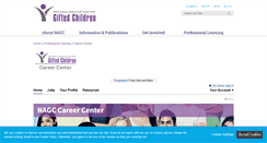 Desktop Screenshot of careers.nagc.org