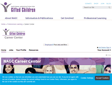Tablet Screenshot of careers.nagc.org